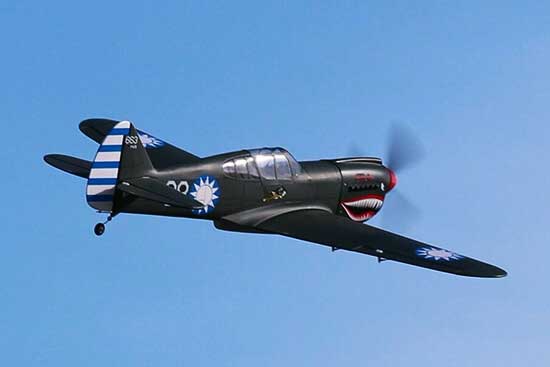 P-40 AVG 60 size EP-GP フライングタイガース 両用機 | 福山ラジコン 