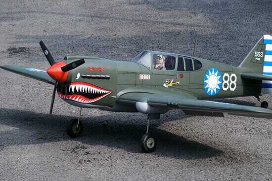 VQ MODELS P-40 AVG 60 size EP-GP フライングタイガース 両用機