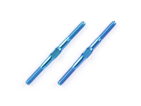 タミヤ　3×42mm ブルーチタンターンバックルシャフト(2本)　42120