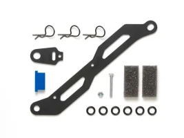 タミヤ　OP.1555 TT-02 FRPバッテリープレート&トランスポンダーステーセット　54555