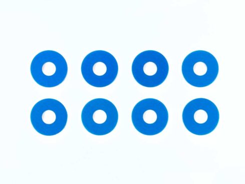 タミヤ　OP.1573 0.75mmホイールスペーサー （ブルー） 8枚　54573