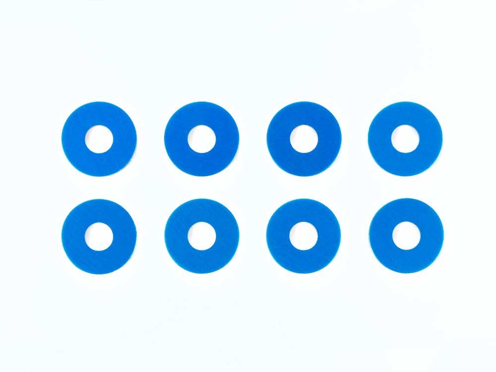 タミヤ　OP.1573 0.75mmホイールスペーサー （ブルー） 8枚　54573