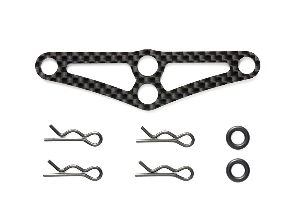 タミヤ　OP.1782 ツーリングカー用カーボンボディマウントメンバー（フロント）　54782