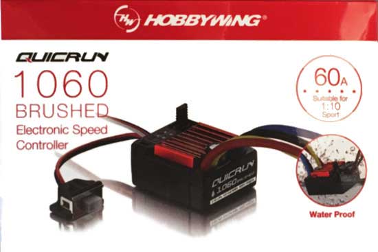 HOBBYWING QuicRUN-WP-1060-Brushed BEC内蔵3A/6V 1/10用 30120201