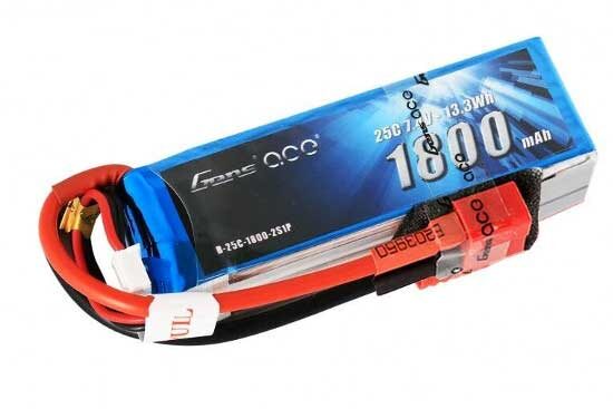 Gens ace 1800mAh 11.1V 25C 3S1P Lipoバッテリー Deans plug