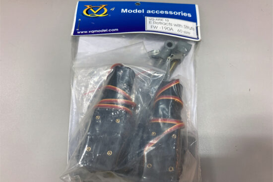 VQ MODELS 電動引込脚（Focke-wulf　60サイズ用）ストラット付 VQ-ARE10