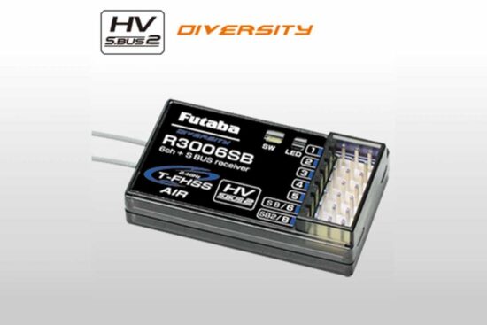 フタバ　R3006SB　2.4GHZ T-FHSS AIR（双方向レシーバー）　空用全般　6K標準レシーバー