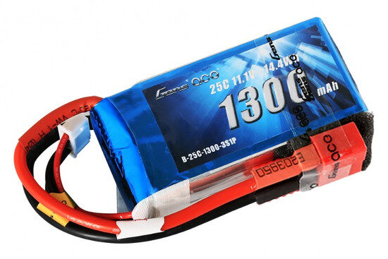 Gens ace 1300mAh 11.1V 25C 3S1P Lipoバッテリー Deans plug