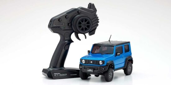 京商　ラジオコントロール 電動 クローリングカー ミニッツ4×4シリーズ レディセット スズキ ジムニーシエラ ブリスクブルーメタリック 32523MB