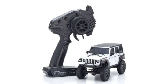 京商　ラジオコントロール 電動 クローリングカー ミニッツ4×4シリーズ レディセット ジープ ラングラー アンリミテッド ルビコン ブライトホワイト 32521W
