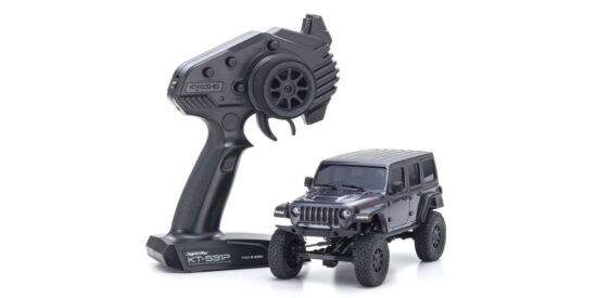 京商　ラジオコントロール 電動 クローリングカー ミニッツ4×4シリーズ レディセット ジープ ラングラー アンリミテッド ルビコン グラナイトクリスタルメタリック 32521GM