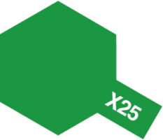 タミヤ　タミヤカラーアクリルミニ X-25 クリヤーグリーン　81525