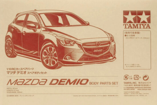 タミヤ　SP.1591 1/10RC マツダ デミオ スペアボディセット　51591
