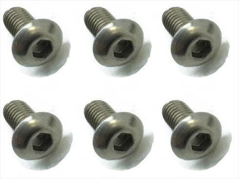 スクエア　チタンヘックスナベビス 6本入 3×6 Titanium hex Pan Head Screw 3×6 (6 pcs.)　NTR-306