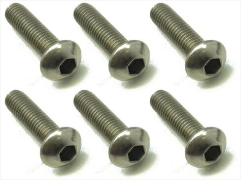 スクエア　チタンヘックスナベビス 6本入 3×12 Titanium hex Pan Head Screw 3×12 (6 pcs.)　NTR-312