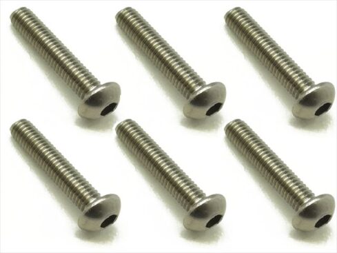 スクエア　チタンヘックスナベビス3x15 Titanium hex Pan Head Screw 3x15　NTR-315