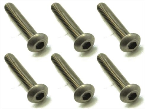 スクエア　チタンヘックスナベビス 6本入 3×18 Titanium hex Pan Head Screw 3×18 (6 pcs.)　NTR-318