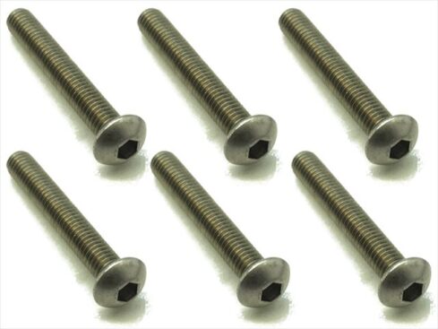スクエア　チタンヘックスナベビス 6本入 3×20 Titanium hex Pan Head Screw 3×20 (6 pcs.)　NTR-320