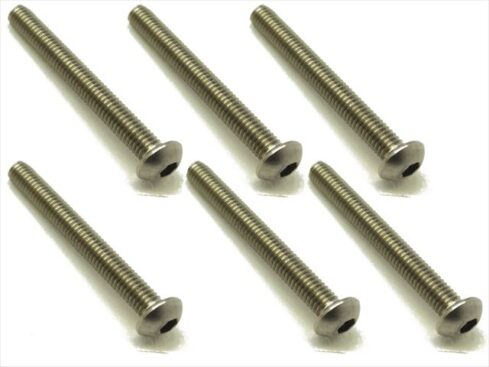 スクエア　チタンヘックスナベビス 6本入 3×25 Titanium hex Pan Head Screw 3×25 (6 pcs.)　NTR-325