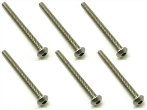 スクエア　チタンヘックスナベビス 6本入 3×35 Titanium hex Pan Head Screw 3×35 (6 pcs.)　NTR-335