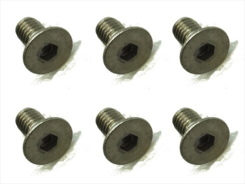 スクエア　チタンヘックス皿ビス 6本入 3×6 Titanium hex Flat Head Screw 3×6 (6 pcs.)　STR-306