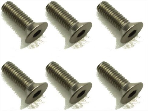 スクエア　チタンヘックス皿ビス 6本入 3×10 Titanium hex Flat Head Screw 3×10 (6 pcs.)　STR-310