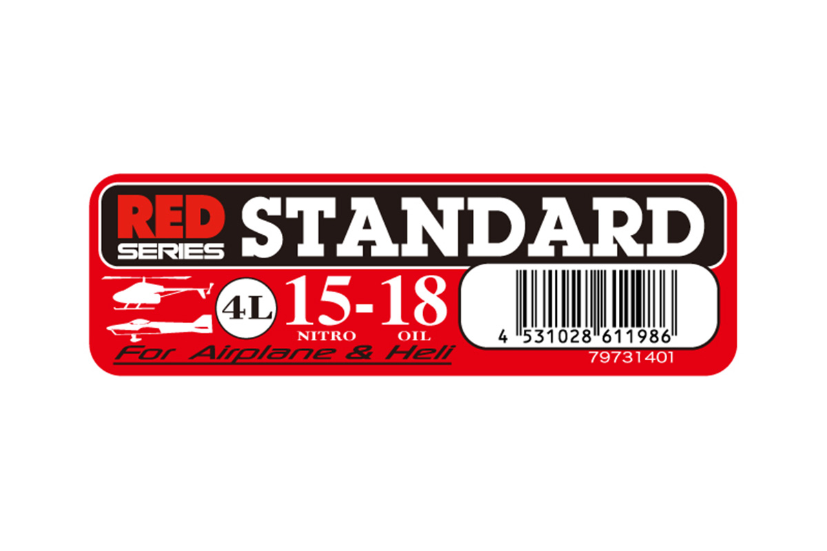 O.S.ENGINE　STANDARD RED (4L) 15-18　[空物用グロー燃料]　79731401
