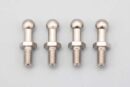 ヨコモ　ロッドエンド スチールボールL (4個入) 全長 15.5mm/ネジ部 6.0mm　ZC-206L
