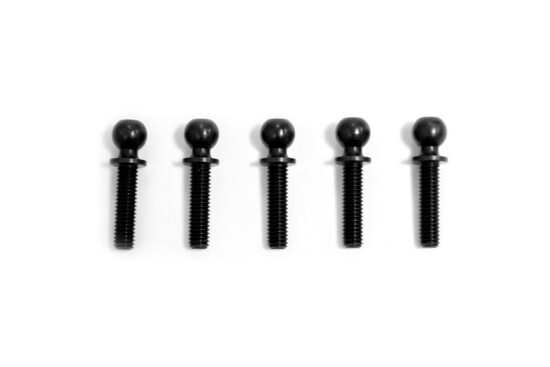 タミヤ　5x11mm 六角ピロボール（スチール黒）（５個）カスタマーサービスパーツ　19803312-000