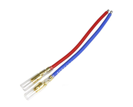 イーグル模型　軽量ゴールドコネクター・16Gコード付90mm(メス赤青1ペア)　1122-16rbl