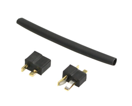 イーグル模型　トップレーシング ミニ2Pコネクター オスメス1セット[BK]　2302-bk