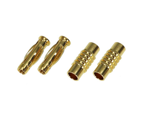 イーグル模型　ヨーロピアンコネクターF 4.0mm (メス ヒートシンク付 2pcs・オス2pcs)　2882