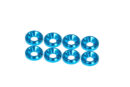イーグル模型 M3 アルミ皿ワッシャーV2(8個入り)[ライトブルー] dw3v2-lbl