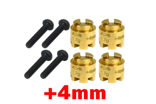 イーグル模型　ブラス・ホイルスペーサー+4:MINI-Z 4X4用(4pcs)　mini-z4x4-14u-4