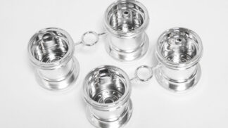 タミヤ　ホイール（メッキ）（１台分）共通（58365）　カスタマーサービスパーツ　19335442-000