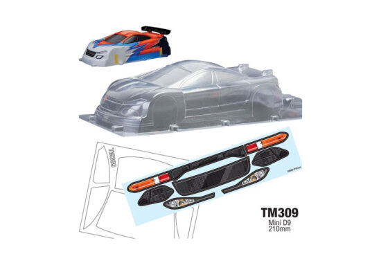 Blade　TERAM C ミニD9ボディ クリアボディ ホイルベース210mm仕様 TM309#