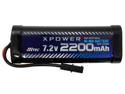 ハイテック　XPOWER [エックスパワー] Ni-MH 7.2V 2200mAh タミヤタイプコネクター　XP2200-NT-B