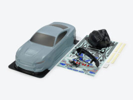 タミヤ　1/10RC フォードマスタングGT4 塗装済ボディセット (コルサグレイ)　47485