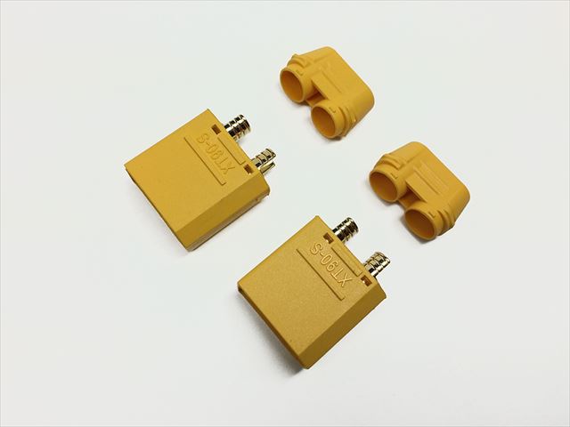 スクエア　大容量アンチスパークコネクターXT90-S(オス2ペア) Anti Spark connector XT90-S (male 2 pairs)　SGC-63M