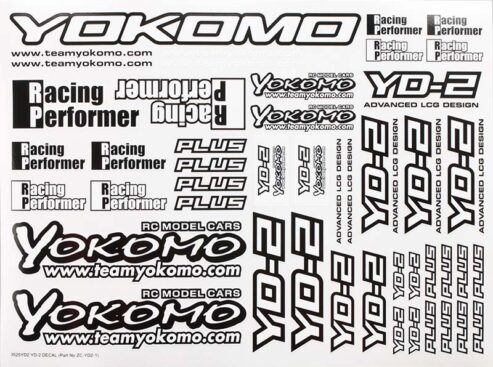 ヨコモ　YOKOMO YD2 デカール　ZC-YD2-1A