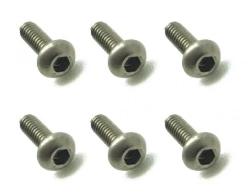 スクエア　2x6 チタンヘックスボタンビス 6本入 2x6 Titanium hex Pan Head Screw (6 pcs.)　NTR-206