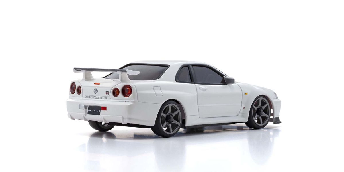 京商　ミニッツAWD 日産 スカイライン GT-R R34 V.specⅡ ニュル ホワイト 32629W