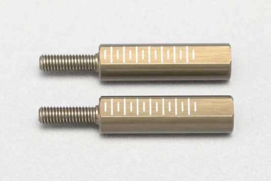 ヨコモ　フロントロアAアーム用 アルミ製 21mm ロッドエンドアダプター D-156-21AA