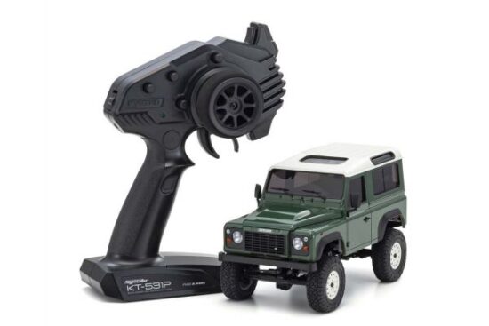 京商　ラジオコントロール 電動 クローリングカー ミニッツ4×4シリーズ レディセット ランドローバー ディフェンダー 90 コニストングリーン 32529GR