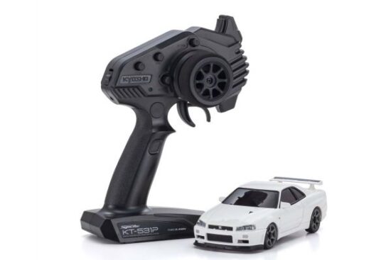 京商　ミニッツAWD 日産 スカイライン GT-R R34 V.specⅡ ニュル ホワイト 32629W