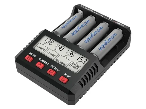ハイテック　 AA/AAA チャージャー X4 アドバンス ミニ Ⅱ 　単三・単四Ni-cd、Ni-MH充電池 充・放電器　44324