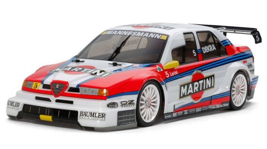 タミヤ　1/10RC アルファロメオ 155 V6 TI マルティーニ（TT-02シャーシ）　58606