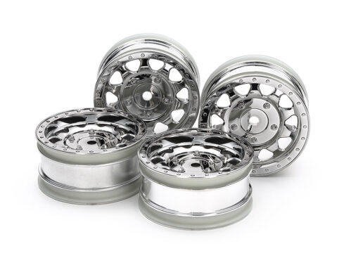 タミヤ　SP.1715 BBX クロームメッキホイール4本 (26mm幅・オフセット+2mm)　51715