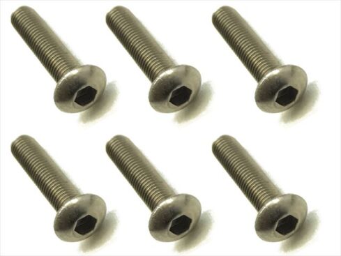 スクエア　チタンヘックスナベビス 6本入 3×16 Titanium hex Pan Head Screw 3×16 (6 pcs.)　NTR-316