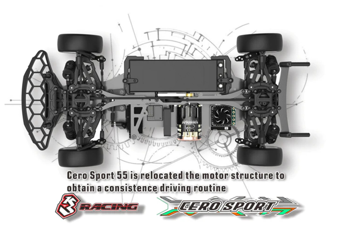 3レーシング ラジコン 1/10RC セロスポーツ 新品組み立てキットGTカー